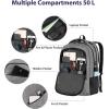 imageMATEIN Large College Laptop Backpack Water Resistant Nurse Travel Backpack with USB Charging Port TSA Approved Soft Anti Theft Comupter Bag for Work Blue BeigeGrey