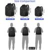 imageMATEIN Large College Laptop Backpack Water Resistant Nurse Travel Backpack with USB Charging Port TSA Approved Soft Anti Theft Comupter Bag for Work Blue BeigeBlack