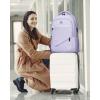 imageMATEIN Large College Laptop Backpack Water Resistant Nurse Travel Backpack with USB Charging Port TSA Approved Soft Anti Theft Comupter Bag for Work Blue BeigePurple