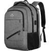 imageMATEIN Large College Laptop Backpack Water Resistant Nurse Travel Backpack with USB Charging Port TSA Approved Soft Anti Theft Comupter Bag for Work Blue BeigeGrey