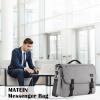 imageMATEIN School Bag Bookbag for Teen College Student Gifts Mens Briefcase 156 inch Laptop Messenger Bag for men Large Crossbody Satchel Computer Work Office Case with Shoulder Strap GreyGrey