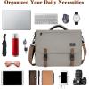 imageMATEIN School Bag Bookbag for Teen College Student Gifts Mens Briefcase 156 inch Laptop Messenger Bag for men Large Crossbody Satchel Computer Work Office Case with Shoulder Strap GreyBrown