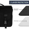 imageMATEIN School Bag Bookbag for Teen College Student Gifts Mens Briefcase 156 inch Laptop Messenger Bag for men Large Crossbody Satchel Computer Work Office Case with Shoulder Strap GreyBlack