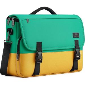 imageMATEIN School Bag Bookbag for Teen College Student Gifts Mens Briefcase 156 inch Laptop Messenger Bag for men Large Crossbody Satchel Computer Work Office Case with Shoulder Strap GreyGreenyellow