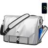 imageMATEIN Messenger Bag with Lunch Compartment for School Large Crossbody Laptop Bag 17 inch Student Satchel with USB Port ampamp Cooler Waterproof Computer Briefcase Shoulder for College Commuting Work
