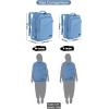 imageMATEIN Pink Travel Backpack for Women 40L Water Resistant Carry on Backpack Flight Approved with Chest Strap Large Travelling Bag for Womens Cute Casual Daypack for Overnight OutdoorsLight Blue
