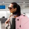 imageMATEIN Pink Travel Backpack for Women 40L Water Resistant Carry on Backpack Flight Approved with Chest Strap Large Travelling Bag for Womens Cute Casual Daypack for Overnight OutdoorsPink