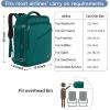 imageMATEIN Pink Travel Backpack for Women 40L Water Resistant Carry on Backpack Flight Approved with Chest Strap Large Travelling Bag for Womens Cute Casual Daypack for Overnight OutdoorsPeacock Blue