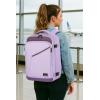 imageMATEIN Pink Travel Backpack for Women 40L Water Resistant Carry on Backpack Flight Approved with Chest Strap Large Travelling Bag for Womens Cute Casual Daypack for Overnight OutdoorsLight Purple Grey