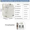 imageMATEIN Pink Travel Backpack for Women 40L Water Resistant Carry on Backpack Flight Approved with Chest Strap Large Travelling Bag for Womens Cute Casual Daypack for Overnight OutdoorsLight Beige