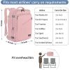 imageMATEIN Pink Travel Backpack for Women 40L Water Resistant Carry on Backpack Flight Approved with Chest Strap Large Travelling Bag for Womens Cute Casual Daypack for Overnight OutdoorsPink