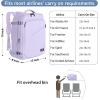 imageMATEIN Pink Travel Backpack for Women 40L Water Resistant Carry on Backpack Flight Approved with Chest Strap Large Travelling Bag for Womens Cute Casual Daypack for Overnight OutdoorsLight Purple