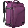 imageMATEIN Pink Travel Backpack for Women 40L Water Resistant Carry on Backpack Flight Approved with Chest Strap Large Travelling Bag for Womens Cute Casual Daypack for Overnight OutdoorsPurple