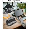 imageMATEIN Cord Organizer Travel Case 2 Pack Water Resistant Tech Organizer Pouch for Small Electronic Accessories Portable Electronics Case Carrying Bag for Cable Changer Earphone ampamp Power Bank