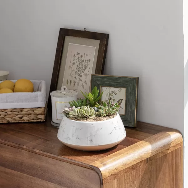 Ceramic Animal Succulent Planter Pots - 6.1 + 4.5 inch Cute Alpaca / Llama &amp; Goat Rough Pottery Unglazed Flower Plant Pots Indoor with Drainage for Herb Cactus Air Plants, Home Decor Gifts for Mom