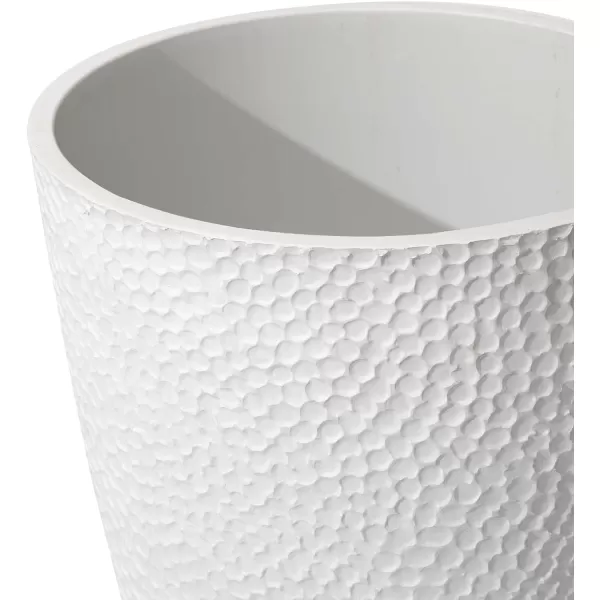 LA JOLIE MUSE 20 inch Tall Planters Set of 2, Tall Round Planters for Indoor/Outdoor Plants, Grey Flower Pots for Front Door,Patio and Deck,Honeycomb.