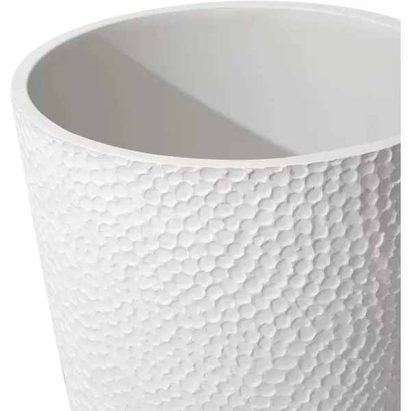 LA JOLIE MUSE 20 inch Tall Planters Set of 2, Tall Round Planters for Indoor/Outdoor Plants, Grey Flower Pots for Front Door,Patio and Deck,Honeycomb.