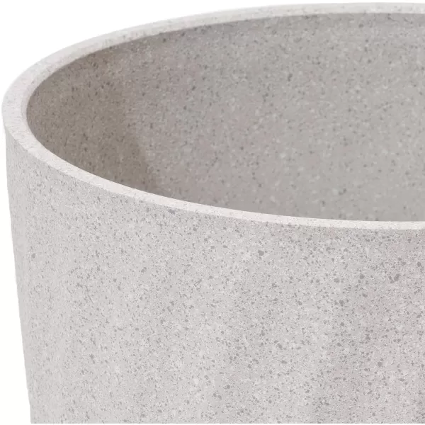 LA JOLIE MUSE 20 inch Tall Planters Set of 2, Tall Round Planters for Indoor/Outdoor Plants, Grey Flower Pots for Front Door,Patio and Deck,Honeycomb.