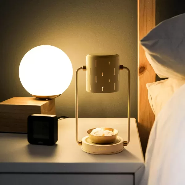 LA JOLIE MUSE Candle Warmer Lamp with Timer, Stepless Dimming Candle Warmer, Dimmable Candle Lamp, Electric Candle Melter, Compatible with Small &amp; Large Candle, Bulbs Included