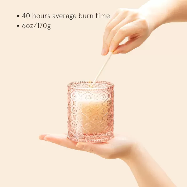 LA JOLIE MUSE Cherry Sakura Candle, Mothers Day Scented Candles Gifts for Women, Spring Summer Natural Soy Candles for Home Scented, Floral Candle, 6 oz 40 Hours Burn