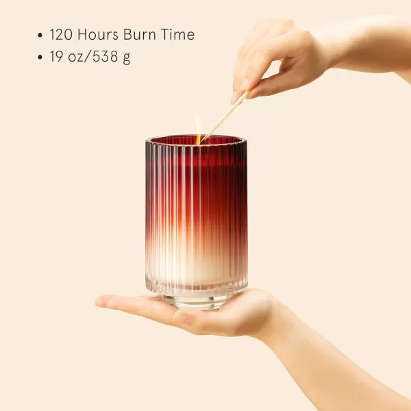 LA JOLIE MUSE Dark Berries &amp; Bergamot Scented Candle, Large Glass Jar Candles for Home Scented, Natural Soy Candle for Gift and Home Decor, 120 Hours Long Burning