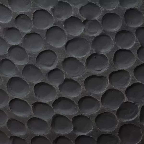 LA JOLIE MUSE Hanging Planters for Outdoor Plants, Large Hanging Planter with Drain Holes, Outdoor Hanging Flower Pots, White Stone, Honeycomb 