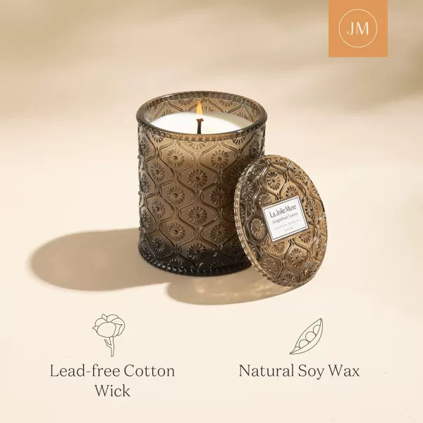 LA JOLIE MUSE Kyoto Vine &amp; Moss Scented Candles, Vine Candles for Home Scented, Natural Soy Wax Candle, Candles Gifts for Women, 6 oz 40 Hours Burn