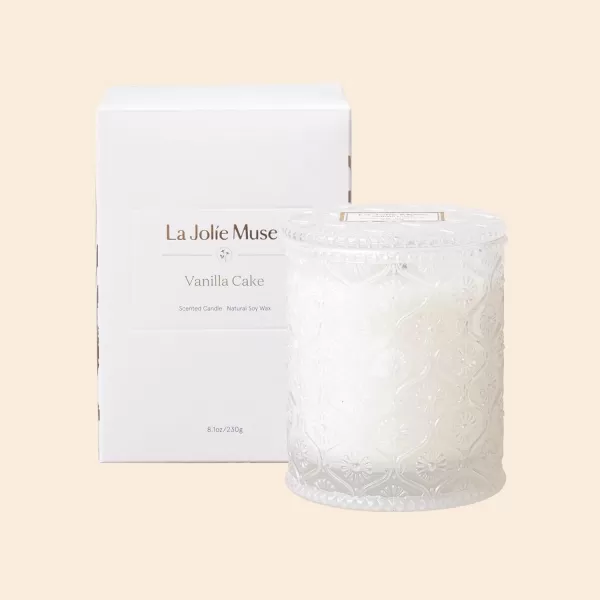 LA JOLIE MUSE Kyoto Vine &amp; Moss Scented Candles, Vine Candles for Home Scented, Natural Soy Wax Candle, Candles Gifts for Women, 6 oz 40 Hours Burn