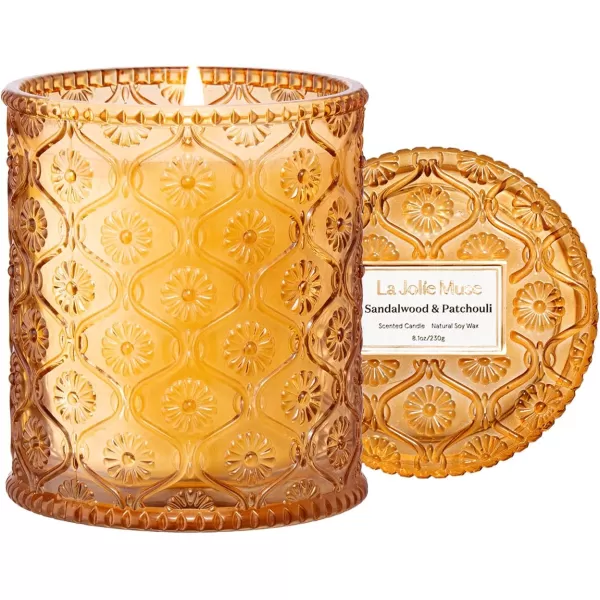 LA JOLIE MUSE Kyoto Vine &amp; Moss Scented Candles, Vine Candles for Home Scented, Natural Soy Wax Candle, Candles Gifts for Women, 6 oz 40 Hours Burn