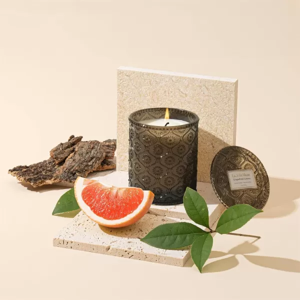 LA JOLIE MUSE Kyoto Vine &amp; Moss Scented Candles, Vine Candles for Home Scented, Natural Soy Wax Candle, Candles Gifts for Women, 6 oz 40 Hours Burn