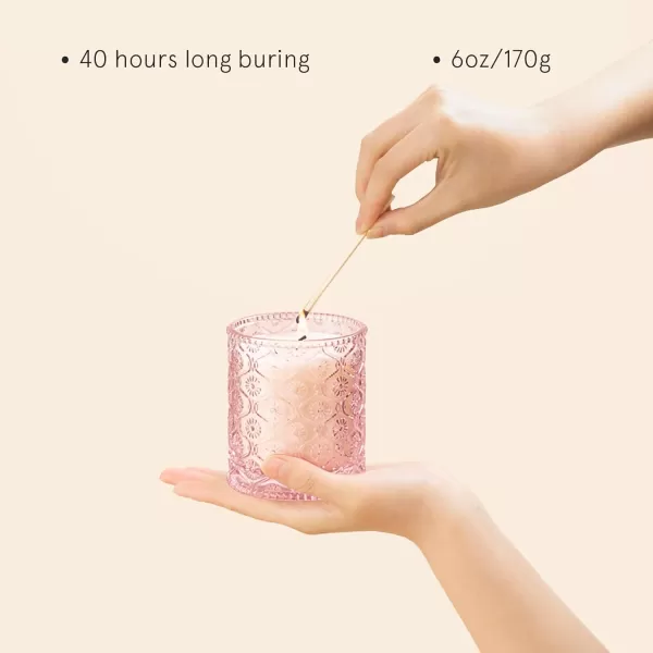 LA JOLIE MUSE Kyoto Vine &amp; Moss Scented Candles, Vine Candles for Home Scented, Natural Soy Wax Candle, Candles Gifts for Women, 6 oz 40 Hours Burn