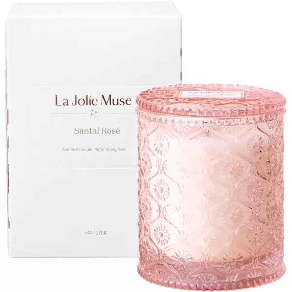 LA JOLIE MUSE Kyoto Vine &amp; Moss Scented Candles, Vine Candles for Home Scented, Natural Soy Wax Candle, Candles Gifts for Women, 6 oz 40 Hours Burn