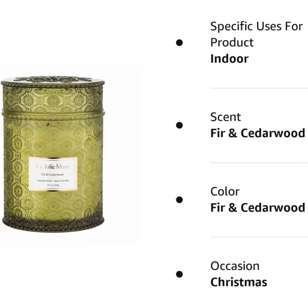 LA JOLIE MUSE Lavender Candle, Mother Day Gift, Spring Candle, Large Natural Soy Candle, 90 Hours Burning Time, Wood Wicked Candle, Aromatherapy Candle Gifts for Women, Luxury Candles for Home