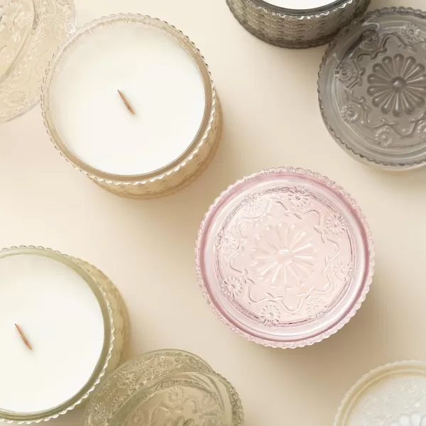LA JOLIE MUSE Lavender Candle, Mother Day Gift, Spring Candle, Large Natural Soy Candle, 90 Hours Burning Time, Wood Wicked Candle, Aromatherapy Candle Gifts for Women, Luxury Candles for Home
