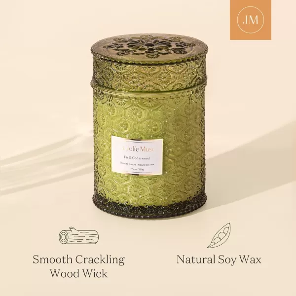 LA JOLIE MUSE Lavender Candle, Mother Day Gift, Spring Candle, Large Natural Soy Candle, 90 Hours Burning Time, Wood Wicked Candle, Aromatherapy Candle Gifts for Women, Luxury Candles for Home