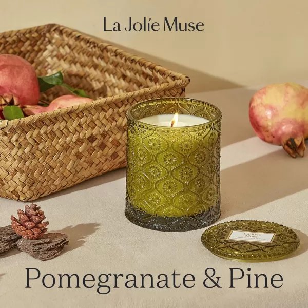 LA JOLIE MUSE Lavender Candle, Mothers Day Candles for Women, Lavender Lilac Candle, Scented Candle Gift for Mom, Aromatherapy Candle, Candles for Home Scented