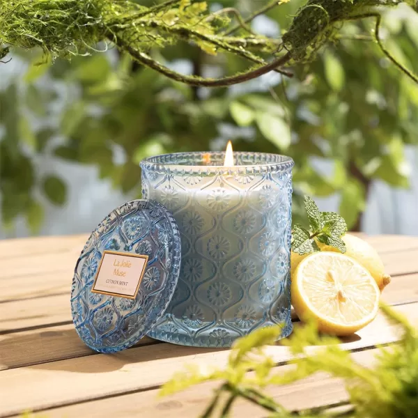 LA JOLIE MUSE Lavender Candle, Mothers Day Candles for Women, Lavender Lilac Candle, Scented Candle Gift for Mom, Aromatherapy Candle, Candles for Home Scented