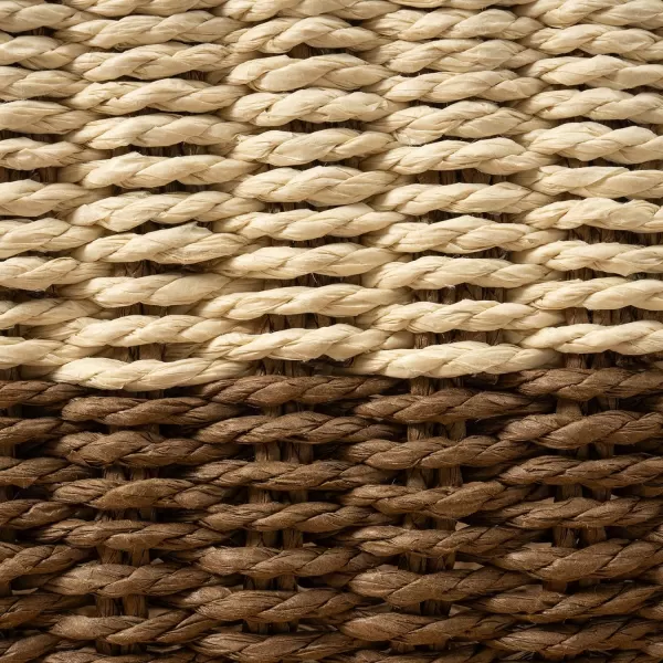 LA JOLIE MUSE Paper Rope Storage Baskets for Organizing, Recycled Wicker Storage Basket Container Bins for Shelves Cupboards Drawer, Small Woven Basket Set of 3 