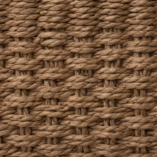 LA JOLIE MUSE Paper Rope Storage Baskets for Organizing, Recycled Wicker Storage Basket Container Bins for Shelves Cupboards Drawer, Small Woven Basket Set of 3 