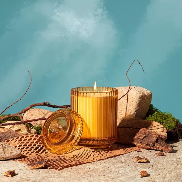 LA JOLIE MUSE Sandalwood &amp; Patchouli Scented Candle, Candles for Home Scented, Luxury Glass Jar Candles for Gift and Home Decor, 80 Hours Long Burning