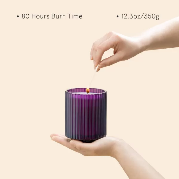 LA JOLIE MUSE Sandalwood &amp; Patchouli Scented Candle, Candles for Home Scented, Luxury Glass Jar Candles for Gift and Home Decor, 80 Hours Long Burning