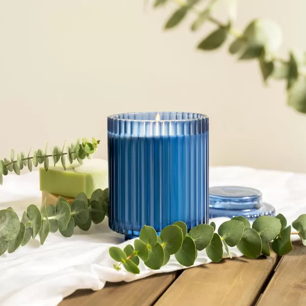 LA JOLIE MUSE Sandalwood &amp; Patchouli Scented Candle, Candles for Home Scented, Luxury Glass Jar Candles for Gift and Home Decor, 80 Hours Long Burning