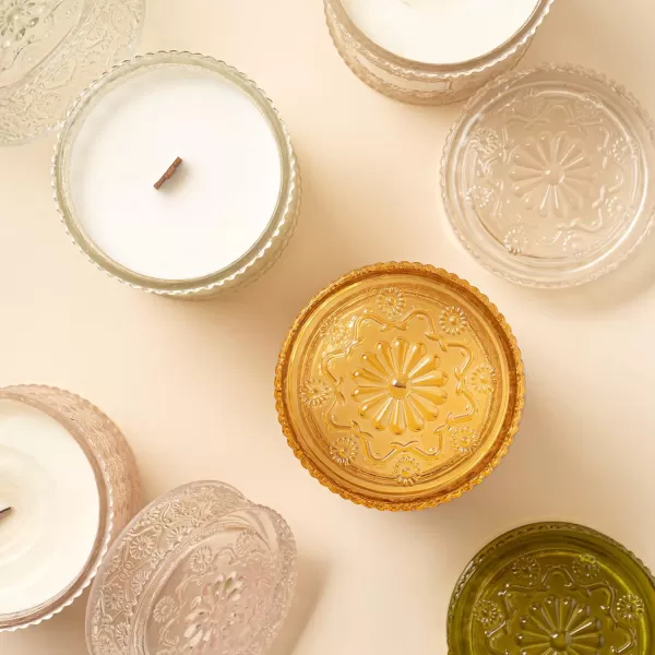 LA JOLIE MUSE Scented Candles Eucalyptus &amp; Sage, Large Wood Wicked Candles, Decorative Candles in Glass, Natural Soy Wax, 19.4oz 90hours
