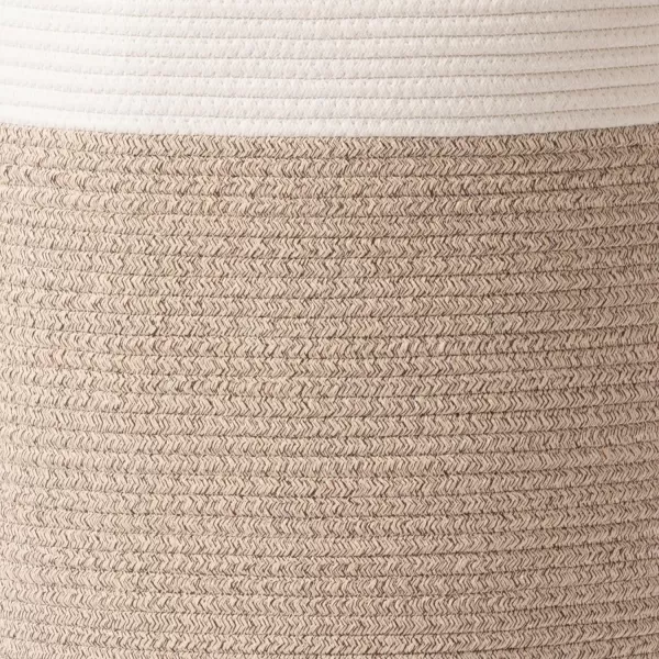 LA JOLIE MUSE Woven Basket Rope Storage Baskets - Large Cotton Organizer, Basket for Baby Blanket, Kids Toy Nursery Laundry Basket Azure M