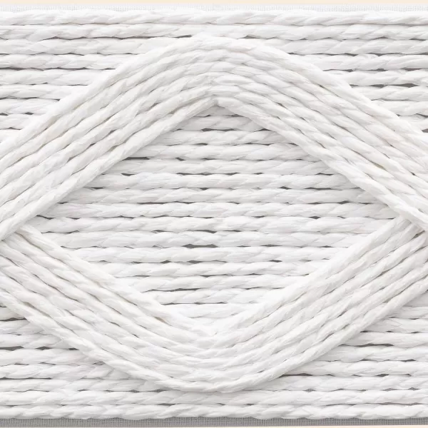 White Storage Baskets for Organizing Set 4 - Sturdy Woven Baskets Paper Rope Decorative Baskets, Stackable Wicker Baskets for Makeup Closet Bathroom Bedroom 