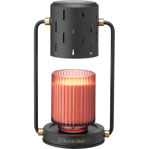 LA JOLIE MUSE Candle Warmer Lamp with Timer, Stepless Dimming Candle Warmer, Dimmable Candle Lamp, Electric Candle Melter, Compatible with Small &amp; Large Candle, Bulbs Included