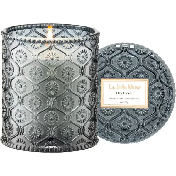 LA JOLIE MUSE Cherry Sakura Candle, Mothers Day Scented Candles Gifts for Women, Spring Summer Natural Soy Candles for Home Scented, Floral Candle, 6 oz 40 Hours Burn