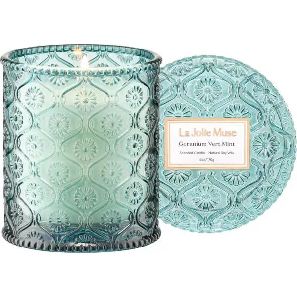 LA JOLIE MUSE Cherry Sakura Candle, Mothers Day Scented Candles Gifts for Women, Spring Summer Natural Soy Candles for Home Scented, Floral Candle, 6 oz 40 Hours Burn