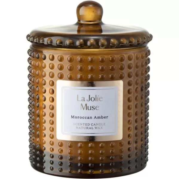 LA JOLIE MUSE Cypress &amp; Cedarwood Scented Candle - Candles for Home Scented, Green Candles Gift for Holiday, Natural Soy Candles, 75 Hours Long Burning, 10 OZ