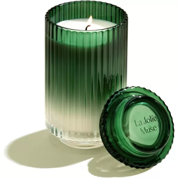 LA JOLIE MUSE Dark Berries &amp; Bergamot Scented Candle, Large Glass Jar Candles for Home Scented, Natural Soy Candle for Gift and Home Decor, 120 Hours Long Burning